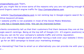  What To Do When You Get an Email from an "SEO Expert"