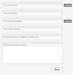 Custom Lead Form Sample
